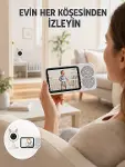 Çoklu Kamera Destekli Bebek İzleme Siste RGB Gece Lambalı Yeni Nesil-1