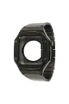 Apple Watch 45mm Kr409 Metal Kordon - Siyah-2
