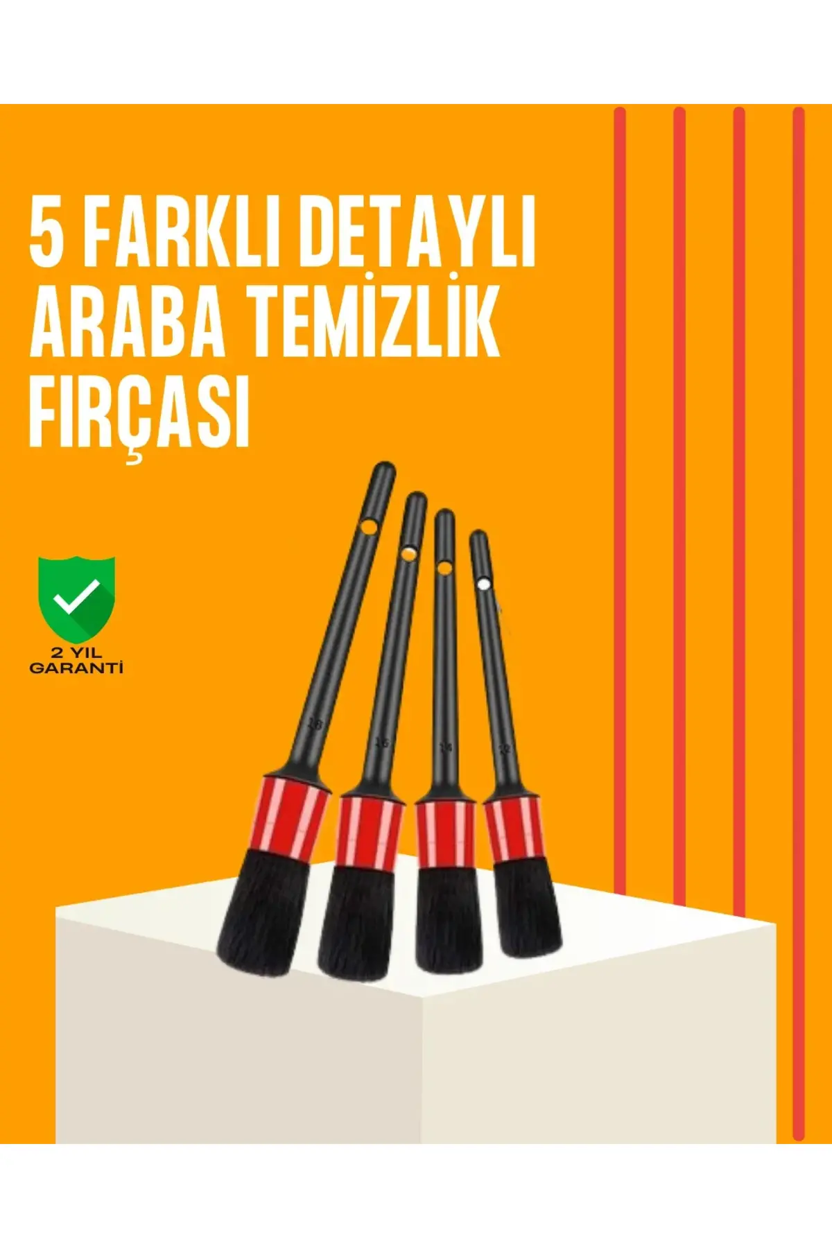 Araba Tezliği İçin 5 Parça Fırça Takımı