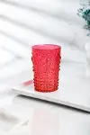 Akrilik Kırmızı Tekli Kısa Bardak & Su Meşrubat Kahve Yanı Bardağı 400 ml ( Cam Değildir )-2
