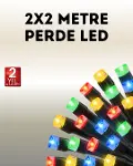 Taşınabilir Pil İle Çalışan LED Işık – 2x2 Metre Perde Modeli-1