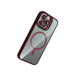 Joko Apple İphone 16 Pro Max Rem Lensli Magsafe Standlı Kapak - Bordo-3