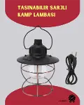 USB Şarjlı Retro LED Kamp Feneri – 4 Işık Modu, Su Geçirmez, Taşınabilir-1