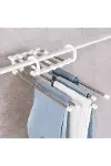 Hareketli Dolap İçi Pantolon Kravat Şal Askı Siste Düzenleyici Katmanlı Askılık Organizer-4