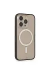 Apple iPhone 14 Pro Kılıf Grand Magneticsafe Kapak - Siyah-1