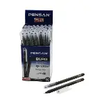 50 Adet Pensan Büro Siyah Tükenmez Kalem M-medium - 1.0MM Uç-1