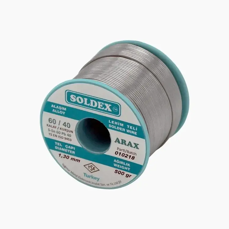 Arax 60-40 Lehim Teli 500 Gr 1.6 Mm - Sn:60 / Pb:40