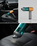 Araç İçin El Tipi Süpürge Güçlü Motor ve Uzun Pil Ömrü-1