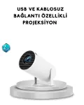 Full HD 4K Uyumlu Projeksiyon Cihazı 130 İnç Geniş Ekran Destekli-1