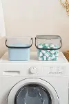 2’li Multibox Deterjanlık Kutusu & Banyo Düzenleyici & Saklama Kutusu 6 Lt Şeffaf-4