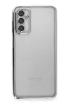 Samsung Galaxy M23 Kılıf Razer Lensli Silikon - Gümüş-2