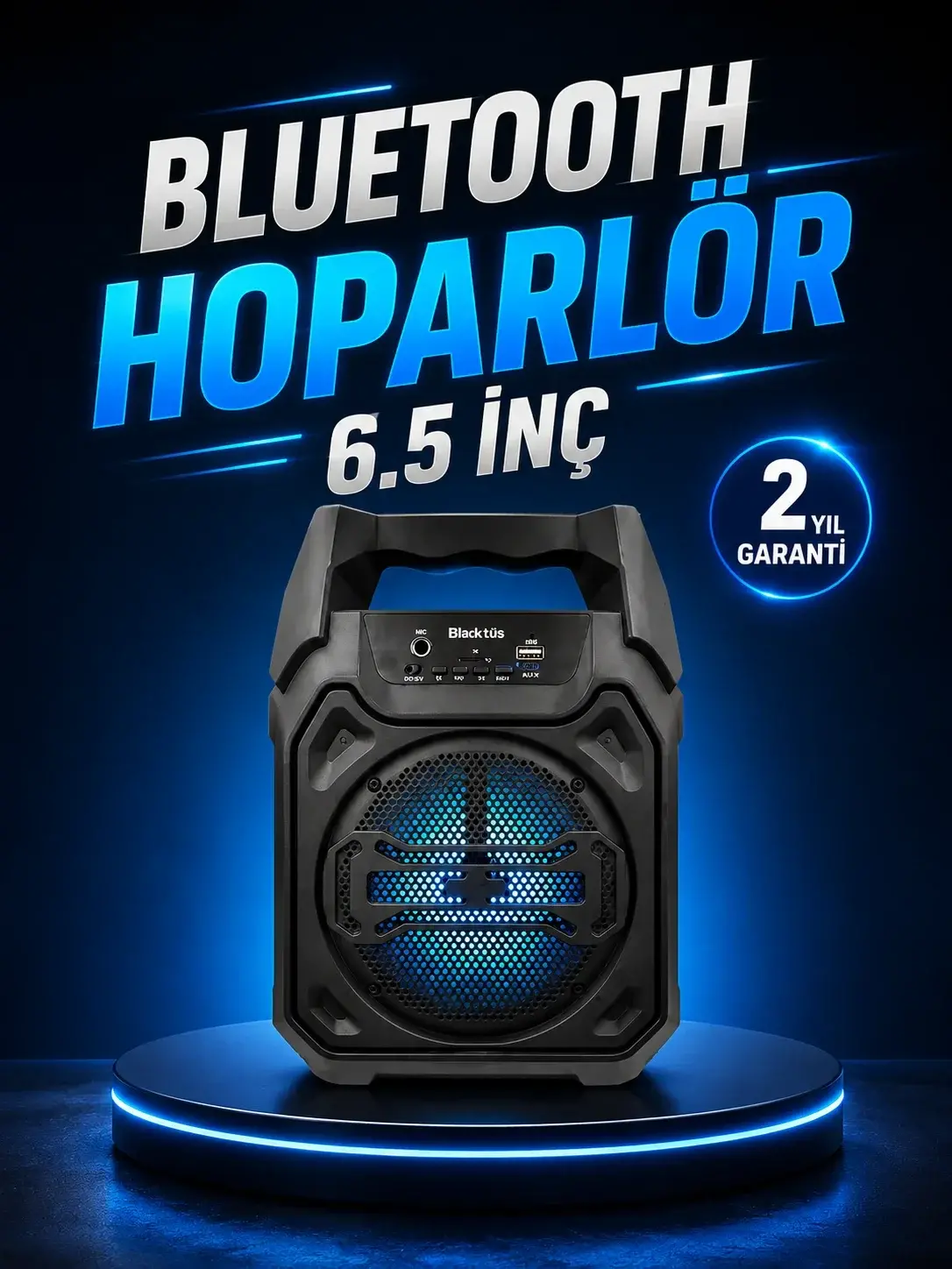 Taşınabilir Şarjlı Hoparlör – Bluetooth, TWS ve Uzun Pil Ömrü