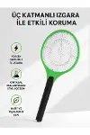 Yüksek Gerilimli Elektronik Sinek Raket – Sessiz, Kimyasız ve Güvenli Kullanım-1