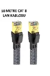 Cat 8 LAN Kablosu –Ethernet Kablosu Örgü Kaplama, Yüksek Hızlı (10 METRE)-1