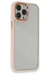 Apple iPhone 14 Pro Max Kılıf Dora Kapak - Pudra-1