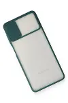 Samsung Galaxy M51 Kılıf Palm Buzlu Kamera Sürgülü Silikon - Yeşil-3