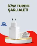 67 Watt Ultra Hızlı Şarj Adaptörü Red 9 10 12C Uyumlu-1