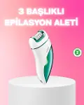 3 in 1 Epilatör Metal Başlıklı IPX5 Su Geçirmez 90 Dakika Şarjlı Epilasyon Cihazı-1