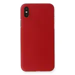 Apple iPhone X Kılıf PP Ultra İnce Kapak - Kırmızı-2