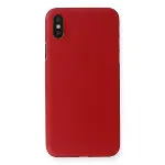 Apple iPhone X Kılıf PP Ultra İnce Kapak - Kırmızı-3