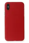 Apple iPhone X Kılıf PP Ultra İnce Kapak - Kırmızı-1