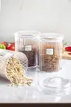 12'li Barok Yuvarlak Büyük Kavanoz Seti & Saklama Kabı & Erzak Kabı (12*2000 ML)-3