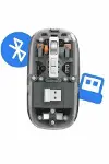 Kablosuz Mouse Fare Şarjlı Bluetooth Wireless Çift Modlu Sessiz-4