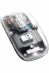 Kablosuz Mouse Fare Şarjlı Bluetooth Wireless Çift Modlu Sessiz-1