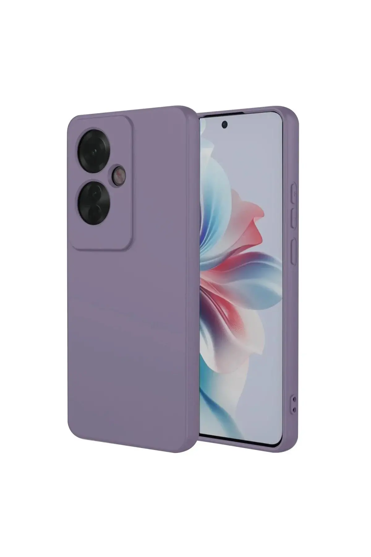 Oppo Reno 11F Kılıf First Silikon - Lila