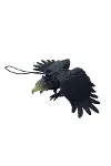 Siyah Renk Yumuşak Plastik Şaka Kartal Yarasa Anahtarlık Şaka Malzemesi-2
