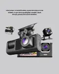 Üç Kameralı Araç DVR Full HD Gece Görüşlü ve 2 inç IPS Ekranlı-4