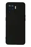 Oppo Reno 5 Lite Kılıf Nano içi Kadife Silikon - Siyah-1