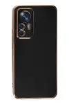 Xiao 12T Pro Kılıf Volet Silikon - Siyah-2
