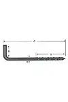 Vidalı Korniş Çivi No:8 - 4x80 - 100 Adet-2