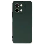 Vivo Y28 Kılıf First Silikon - Koyu Yeşil-3