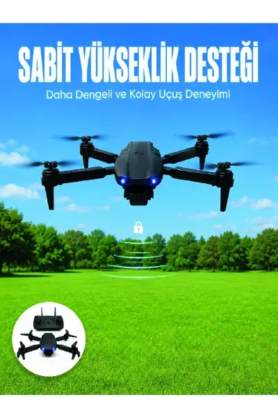 APP Kontrollü Mini Drone 4K HD Kamera, 360° Takla ve Katlanabilir Tasarım
