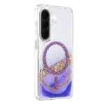Onegif Samsung Galaxy A56 Lotus Simli Magsafe Kapak - Mor-2