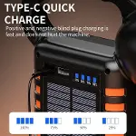 Wison Ws-4343 Çok Fonksiyonlu Powerbanklı Solar Şarjlı Kamp Lambası-4