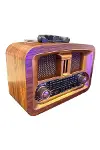 Taşınabilir Klasik AM/FM/SW Retro Ev Radyo USB ile Şarj Olabilen Retro Radyo-4
