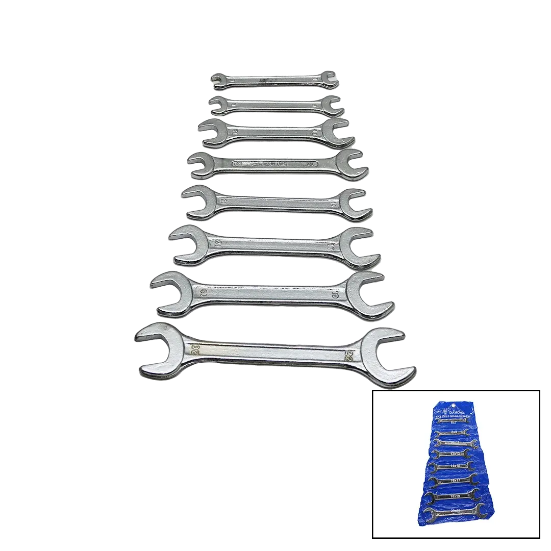 8 Parça Ağzı Açık 6-22MM Anahtar Takımı