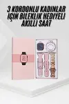 Yeni Nesil Kadın Akıllı Saat Rose Gold Android ve İos Uyumlu-1