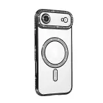 Apple İphone 17 Air Joke Simli Magneticsafe Kılıf - Siyah-2