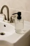 Cam Şeffaf Sıvı Sabunluk 200 ml Banyo Lavabo-4