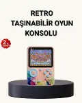500 Klasik Oyunlu Retro Oyun Konsolu Taşınabilir ve TV Bağlantılı-1
