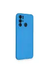 Tecno Pova Neo Kılıf Nano içi Kadife Silikon - Mavi-2