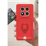 Xiao Red Note 14 Pro Plus Kılıf Zuma Kartvizitli Yüzüklü Silikon - Yeşil-2