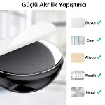 Çok Amaçlı Kablo Tutucu Akrilik Güçlü Yapışkanlı Organizer Düzenleyici 16 Parça Set Kolay Kullanımlı-4