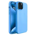 Apple iPhone 15 Kılıf First Silikon - Mavi-2