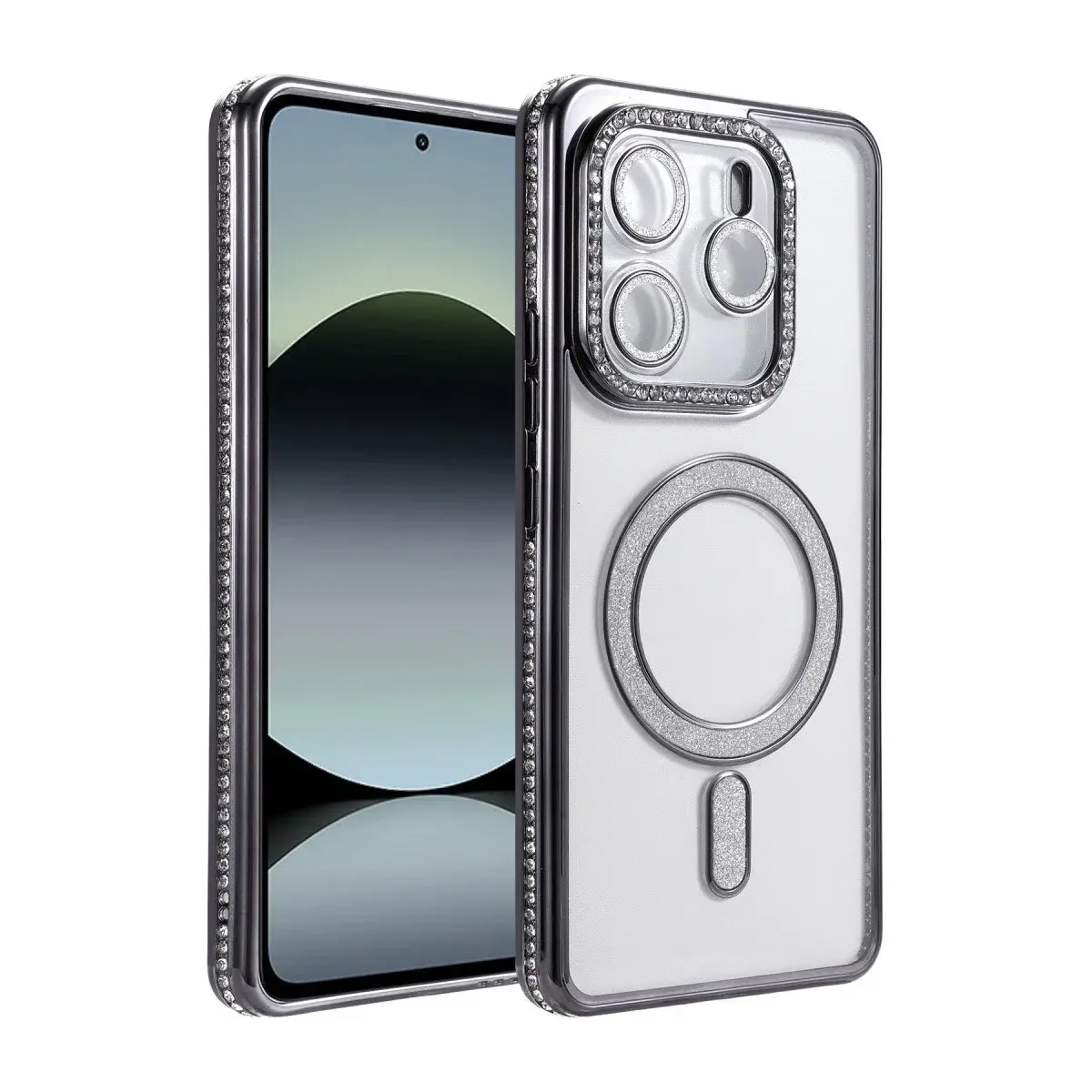 Xiao Red Note 14 4g Joke Simli Magneticsafe Kılıf - Siyah