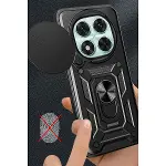 Xiao Red Note 14 Pro 4g Kılıf Pars Lens Yüzüklü Silikon - Kırmızı-2